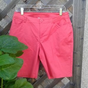 Christopher and Banks red/pink shorts pockets